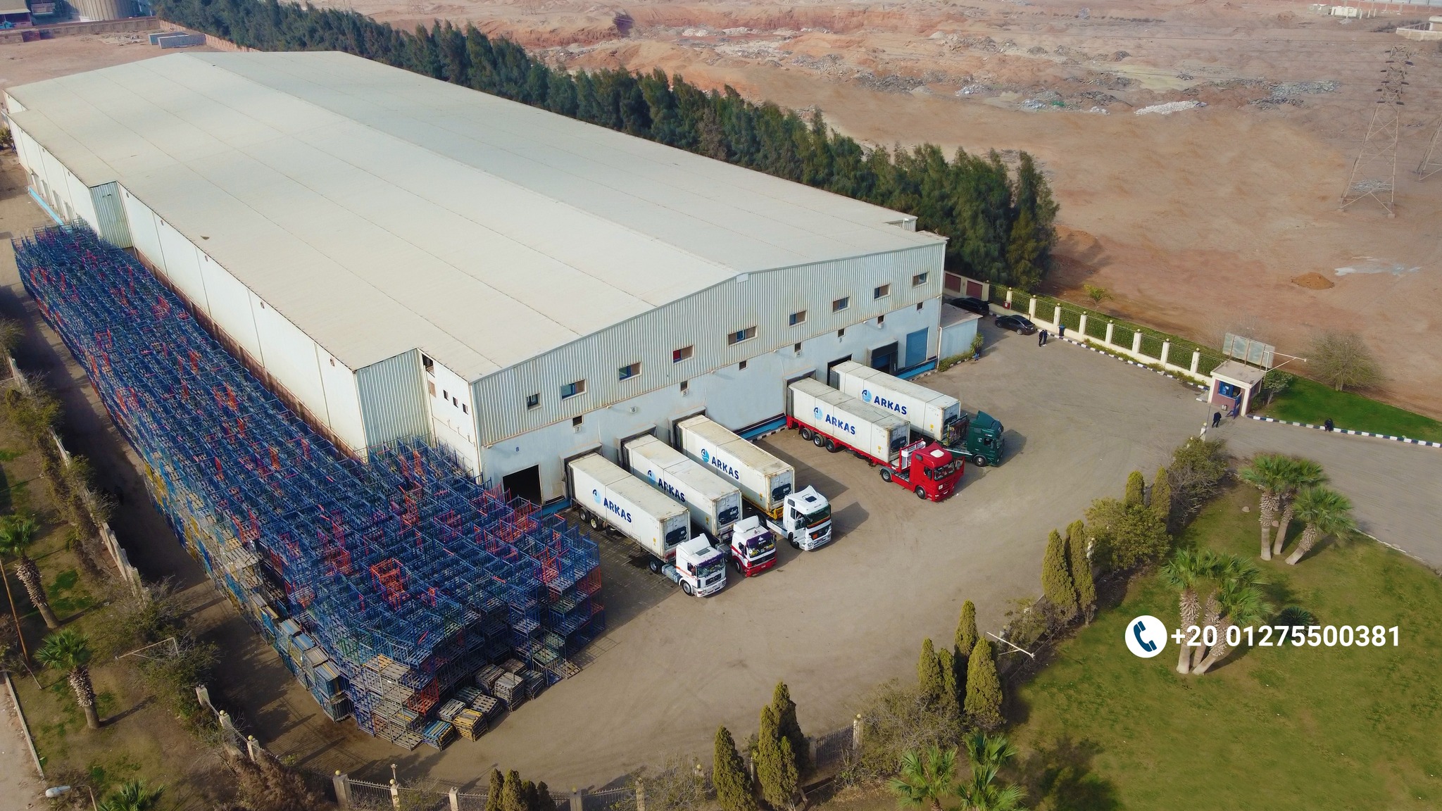 ACFIC site with loading docks and reefers